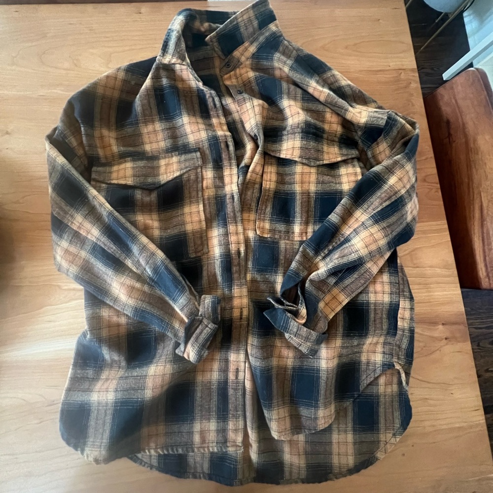 12th tribe oversized flannel